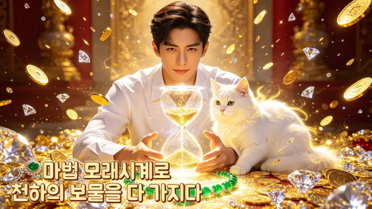 길고양이인 줄 알았던 녀석이 '천년 묘령'?! 🐱 상상초월 '만물 업그레이드' 모래시계로 전 세계 보물 다 쓸어 담는 역대급 만렙 백만장자 탄生! 💎🔥 poster