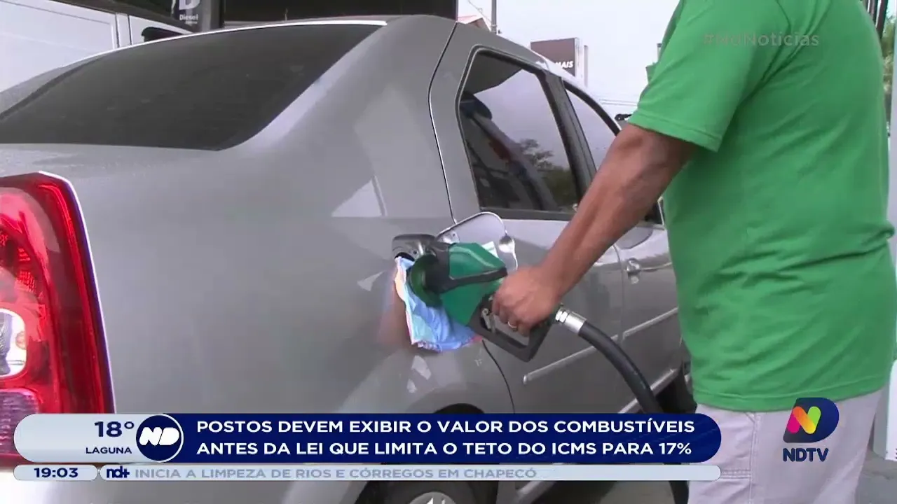 Postos de combustível devem exibir valores anteriores à queda do ICMS