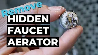 Remove Water Faucet Hidden Aerator Delta