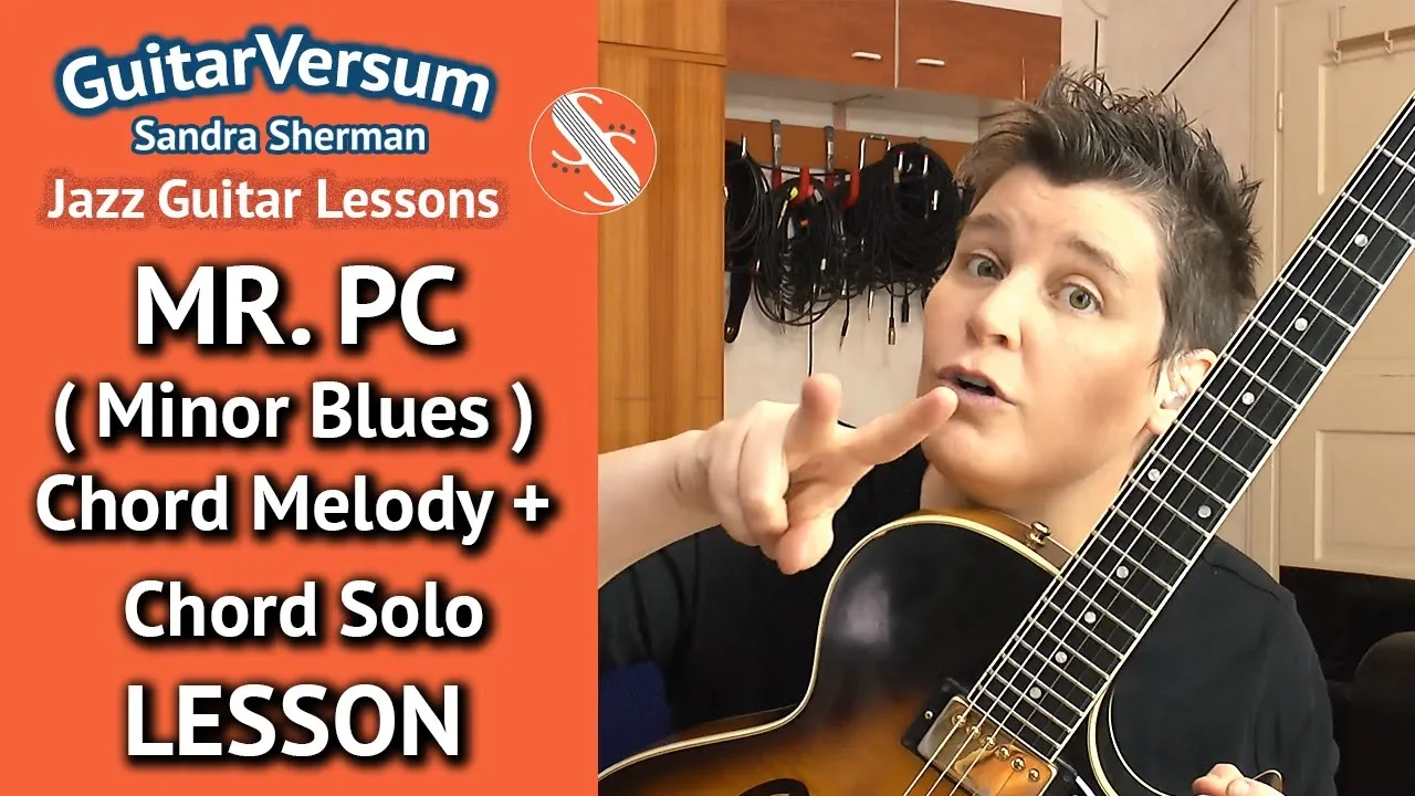 Mr. PC - Guitar Lesson - Mr PC Melody & Chord Solo - Minor Blues Lesson