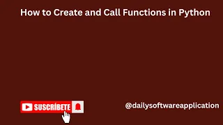 How to Create and Call Functions in Python
