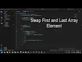 Write a Java program to swap the first and last elements of an array and create a new array