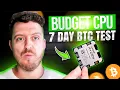 I Mined Bitcoin on a 400 Budget CPU for 7 Days on NiceHash