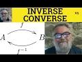 Converse vs Inverse - Inverse Meaning