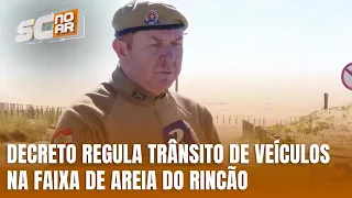 Decreto regulamenta trânsito de veículos na faixa de areia do Balneário Rincão