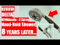 REVIEW DELTA H2oKinetic 5 Spray Hand-Held Shower - 8 YEARS LATER Still Going