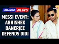 Lagu Messi Kolkata Event Chaos: Abhishek Banerjee Defends Mamata Govt, BJP Hits Back | Political Row