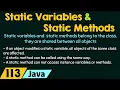 Static Variables and Static Methods in Java