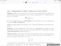 Independence of Path Conservative Vector Fields