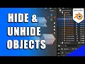 Hide and Unhide Objects in Blender 3D Micro Tip
