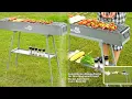 WILLBBQ Charcoal Grill Commercial-Quality Portable Hibachi BBQ for Lamb Skewers Outdoor Cooking