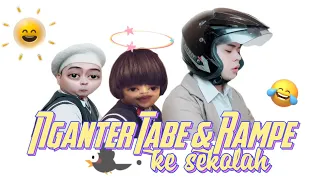 Download SAAT NGANTER TABE \u0026 RAMPE KESEKOLAH: Ngakak bgt denger mereka baca tulisan random dijalan 😂😭 MP3