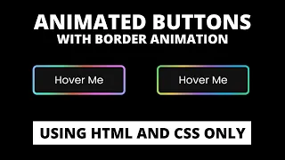 Animated Button with Border Hover Animation using HTML CSS CodingLab