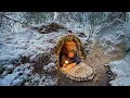 Download Lagu Building a Warm and Cozy Dugout for Survival. Log Shelter, Secret cave, Winter Bushcraft.