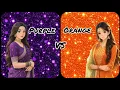 Purple Orange dress heels nails earrings makeup purse ring phone