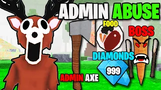 I Survived The ADMIN ABUSE EVENT In 99 Nights In The Forest 