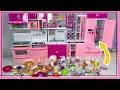 ASMR Organizing my new Barbie Kitchen Set Unboxing No talking