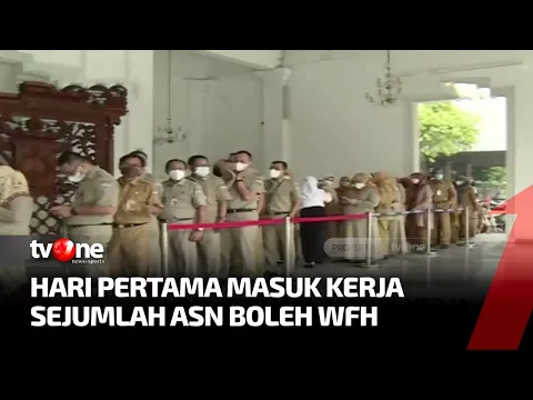 Suasana di Balai Kota Jakarta di Hari Pertama Masuk Kerja