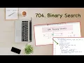 2 Binary Search Leetcode 704 Binary Search