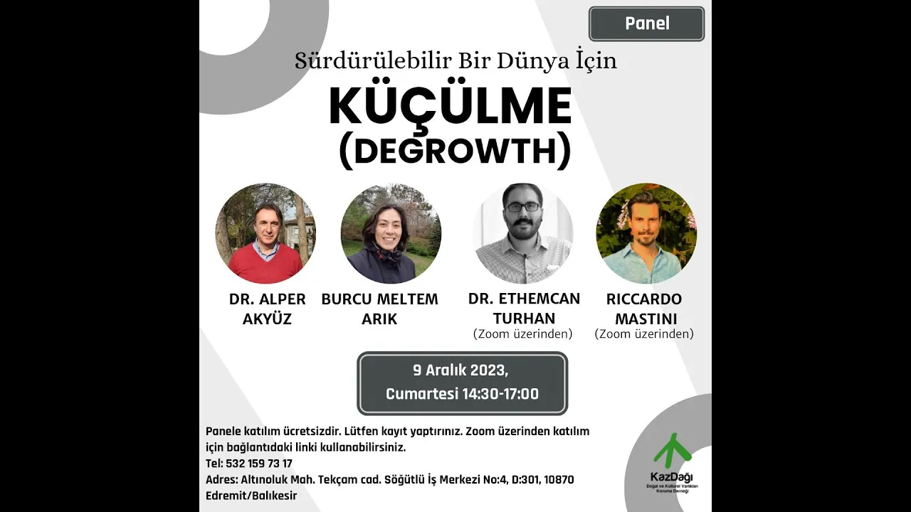 Küçülme (Degrowth) Ekonomisi paneli