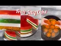 Download Lagu Fruit jelly cake - foodiebeats tiktok trend video - fun for kids diy short video - jelly strawberry