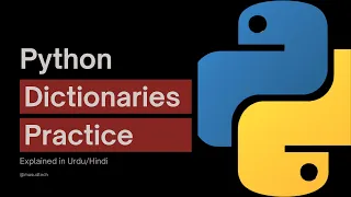 Python Dictionary Practice Exercises Jupyter Notebook Tutorial