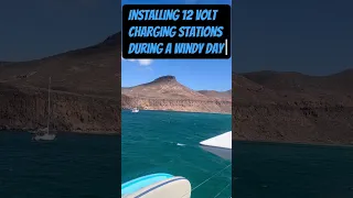 Adding 12V charging stations in our sailboat #sailboat #boat #boatdiy