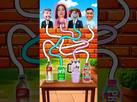 A QUIÉN LE TOCA LA BEBIDA SECRETA? 🥛😝 MR BEAST vs KARLA BUSTILLOS vs ROBLOX vs ALEFREDO LARIN