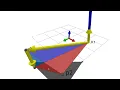 3D collision between a point and a triangular face