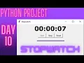 Projects Day 10 Stopwatch Application in Python