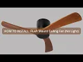 How to Install a Flush Mount Ceiling Fan No Light Solid Wood HC lumeroom vanta