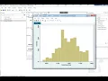 Histogram of continuous variable as density
