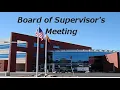 Board of Supervisors Meeting - 2026