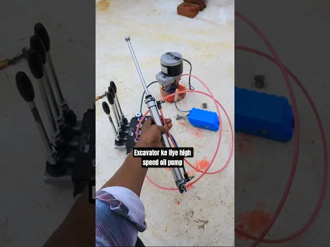 making excavator high speed oil pump #monster #king #powerful
