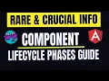 42 Component lifecycle Phases lifecycle hooks uni-directional flow Angular In Depth Hindi