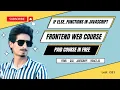 web development course in hindi urdu lect 12 if else statement in js Function in javascript