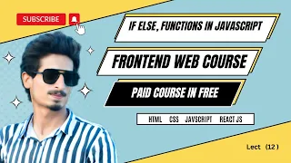 web development course in hindi urdu lect 12 if else statement in js Function in javascript