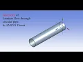 Laminar flow through circular pipe geometry in ansys fluent Geometry part-1
