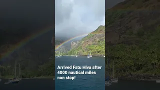 Our first pacific island #sailing #aroundtheworld #yacht #sailingadventure