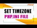 Default Server TimeZone php ini File