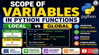Scope of Variables in Python Functions Local Variable vs Global Variable in Python