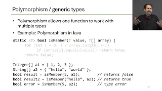 PLP 7 3-7 4 Polymorphism and type inference