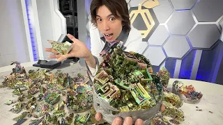 【過去最大】虹色に輝く金属「ビスマス」で巨大結晶を作ってみた！