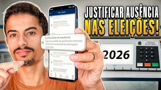 Como JUSTIFICAR O VOTO NAS ELEIÇÕES de 2026 pelo CELULAR | Justificar ausência!
