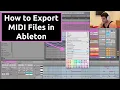 How to Export MIDI Files in Ableton Tutorial