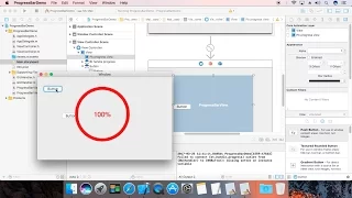 Circular Progress bar with Transparent Center using Objective-c