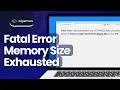 How to Fix the WordPress Memory Size Exhausted Error
