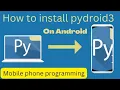 How to install and setup on Mobile Phones Android