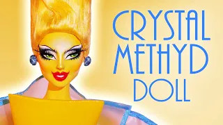 I made a custom CRYSTAL METHYD DOLL💛🧈  [ RUPAUL'S DRAG RACE ]
