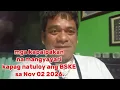 Download Lagu Kapalpakan pag natuloy BSKE sa Nov 02 2026.